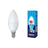 Лампа светодиодная Volpe Norma C37 Свеча Е14 220В 11Вт 900Лм 4000К 37х100мм картинка 